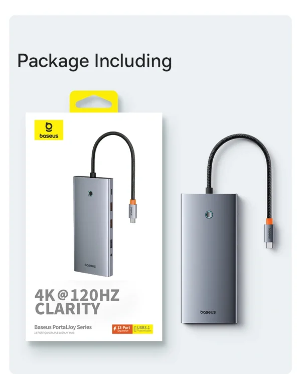 Hub USB C 13 em 1 PortalJoy 4 Telas - Imagem 26