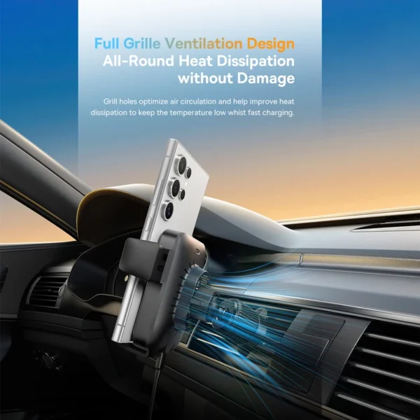 Suporte Veicular Wisdom Pro com Carregador Sem Fio - Imagem 6