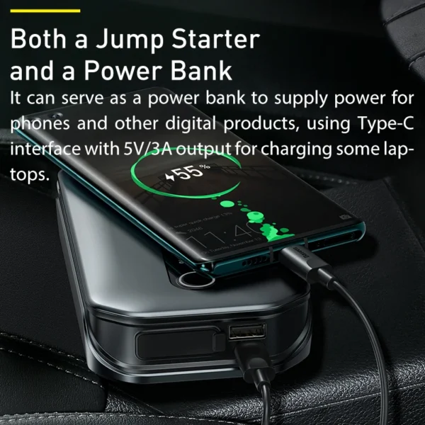 Auxiliar de Partida de Emergência com Display 12000mAh 1000A - Imagem 4