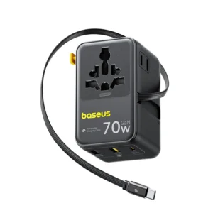Carregador Baseus 70W EnerCore CG11 Adaptador Universal de Tomada - Preto