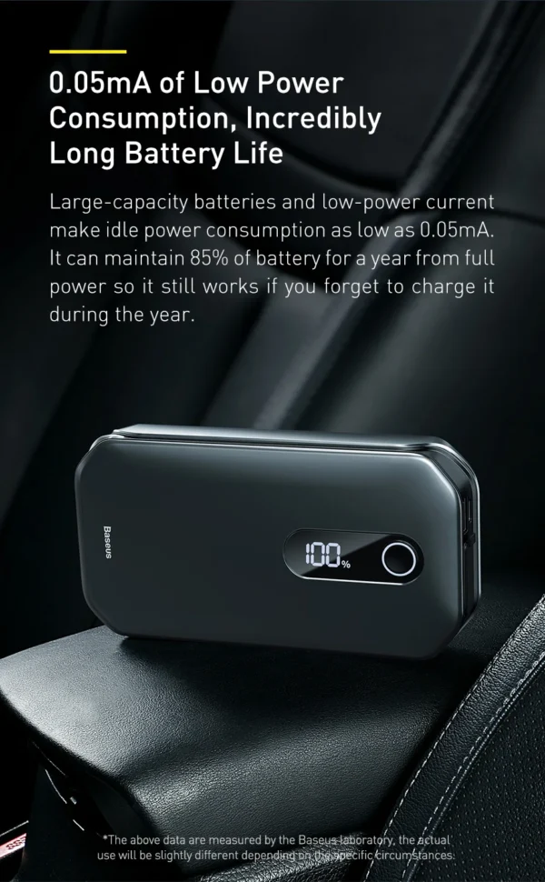 Auxiliar de Partida de Emergência com Display 12000mAh 1000A - Imagem 15