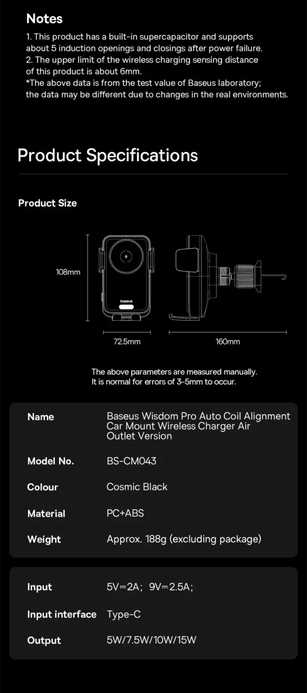 Suporte Veicular Wisdom Pro com Carregador Sem Fio - Imagem 16
