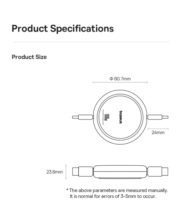 Cabo Retrátil USB C 100W Free2Draw Bayern de Munique - Imagem 3