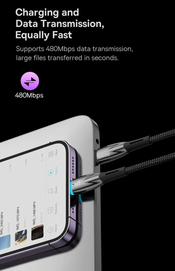 Cabo USB C para Lightning 20W Glimmer - Imagem 23