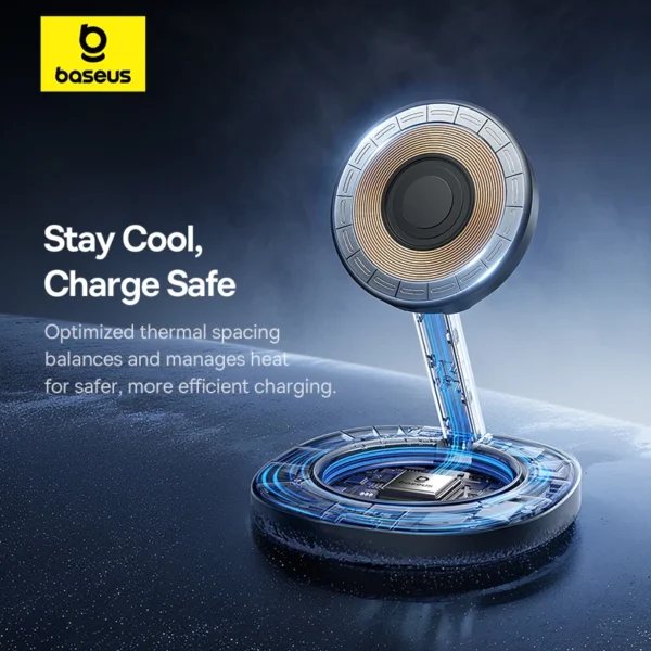 Carregador Magnético 15W Qi2 Dobrável EnerFill FF11 - Imagem 5
