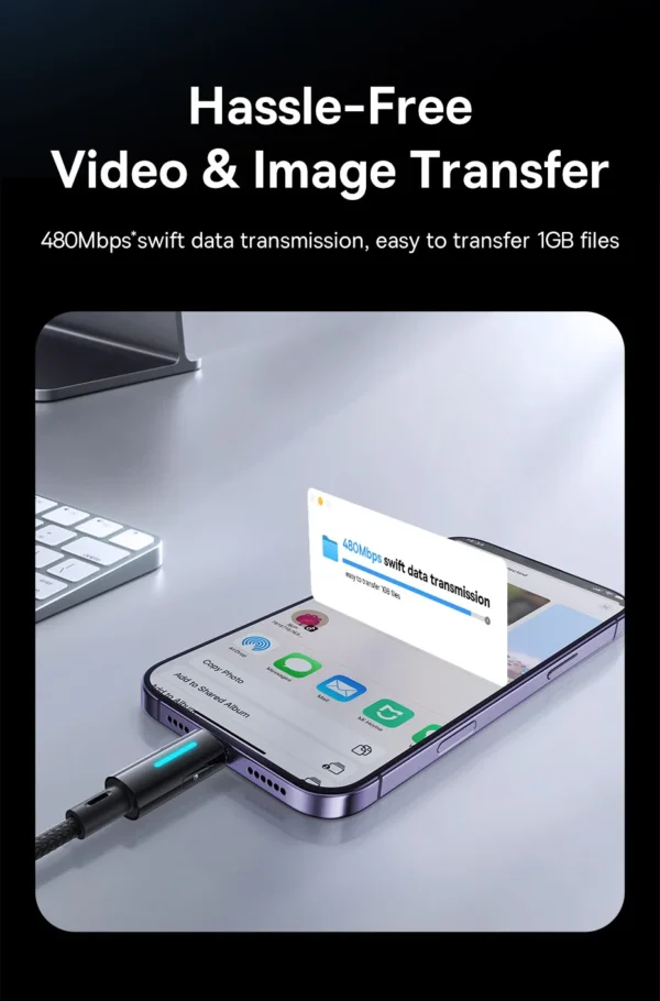 Cabo USB A para Lightning 2.4A Lit - Imagem 18