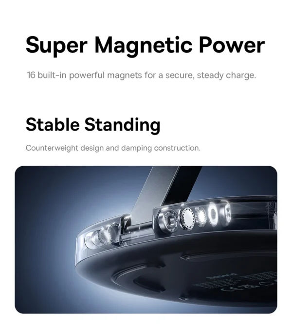 Carregador Magnético 15W Qi2 Dobrável EnerFill FF11 - Imagem 10
