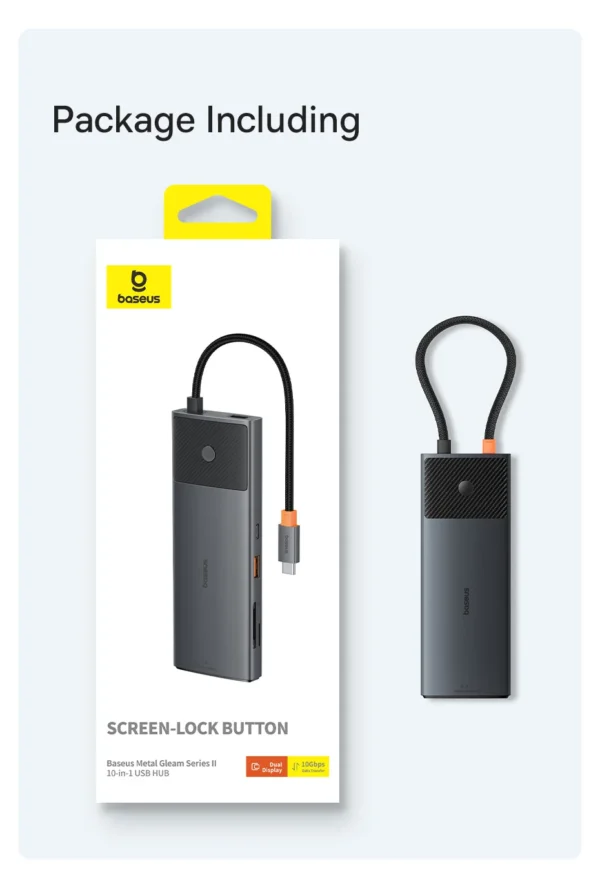HUB USB C 10 em 1 120Hz com Botão - Imagem 6