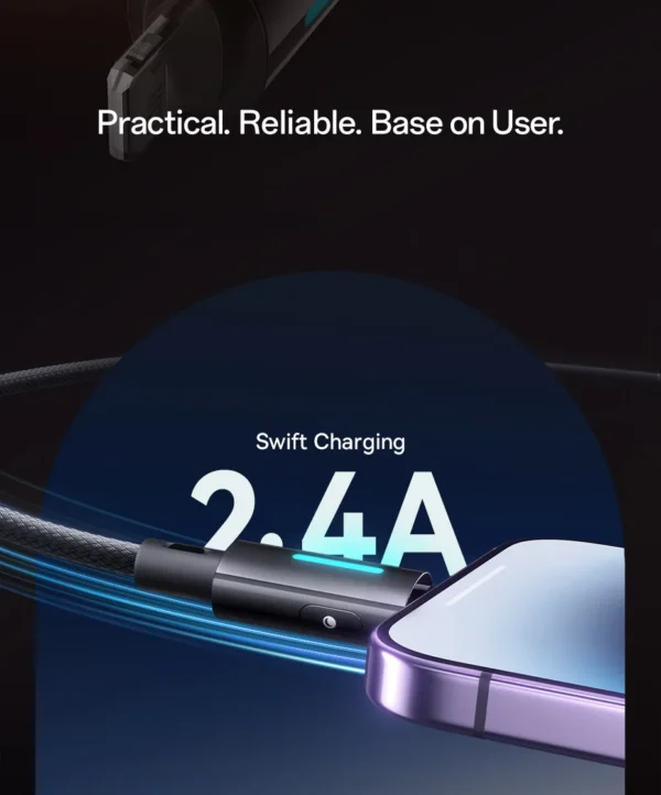 Cabo USB A para Lightning 2.4A Lit - Imagem 8