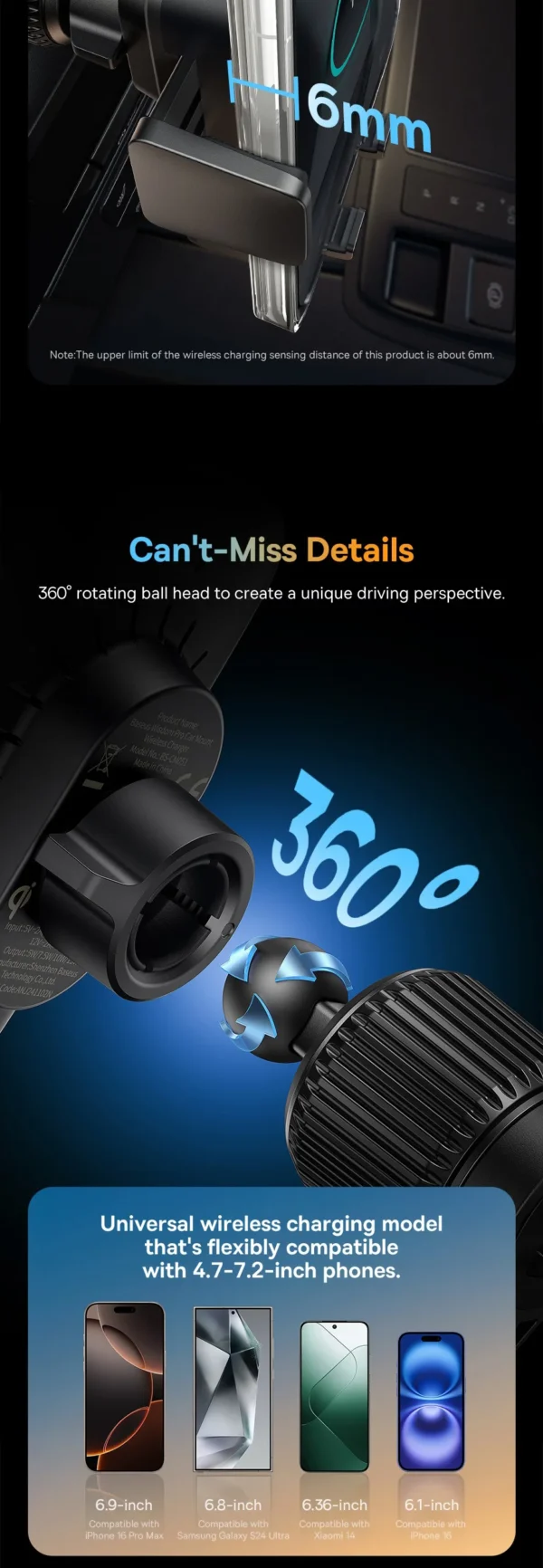 Suporte Veicular Wisdom Pro com Carregador Sem Fio - Imagem 28