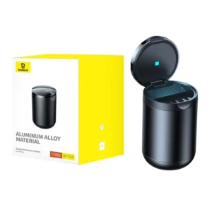 Cinzeiro Veicular com Luz de LED Premium II Baseus - Preto