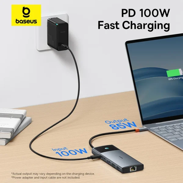HUB USB C 10 em 1 120Hz com Botão - Imagem 15