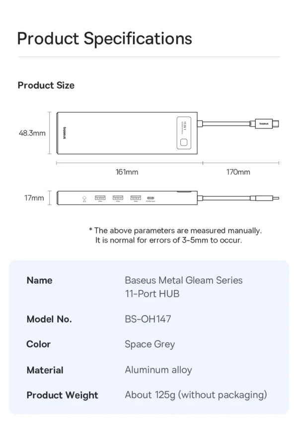 HUB USB C 10 em 1 120Hz com Botão - Imagem 4