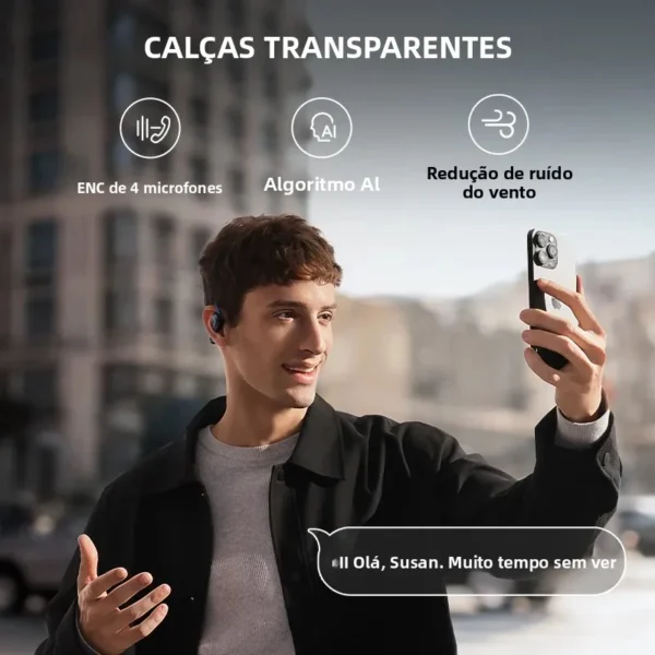 Fone de Ouvido Bluetooth 5.4 Bowie MF1 Orelha Aberta - Imagem 2