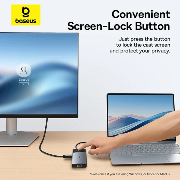 HUB USB C 10 em 1 120Hz com Botão - Imagem 13