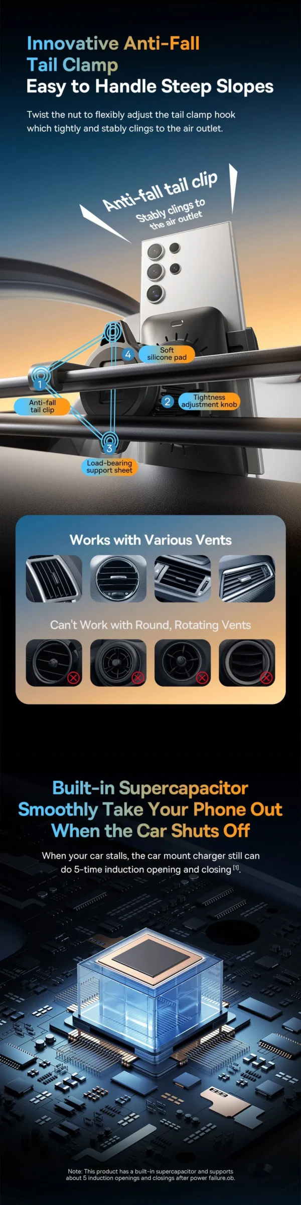 Suporte Veicular Wisdom Pro com Carregador Sem Fio - Imagem 13