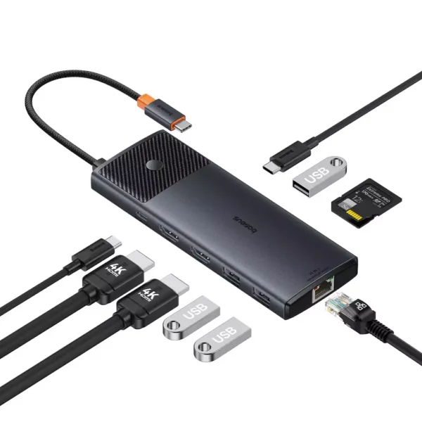 HUB USB C 10 em 1 120Hz com Botão - Imagem 27