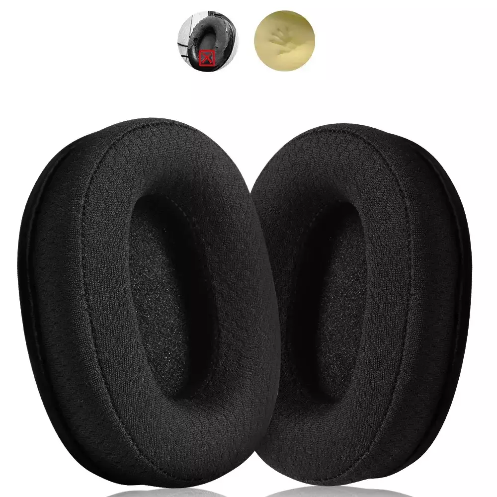 Almofadas Baseus para Headset Bowie H1/H1s/H1i/H1 Pro - Preto - Pano
