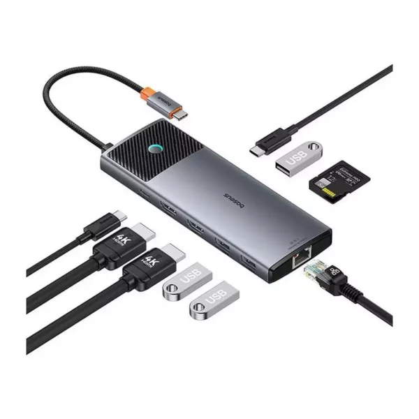 HUB USB C 10 em 1 120Hz com Botão - Imagem 34