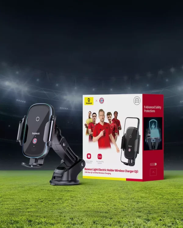 Suporte Veicular com Carregamento Sem Fio 15W Qi Bayern de Munique - Imagem 17