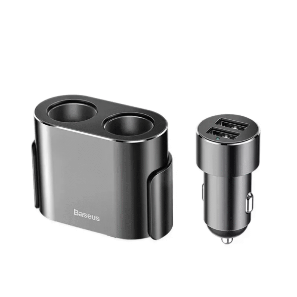 Carregador Veicular 4 em 1 Dual USB com Extensor Duplo 100W - Imagem 8