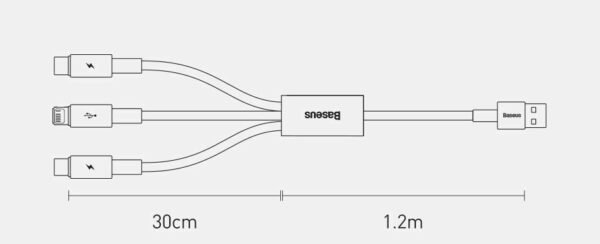 Cabo USB 3.5A 3 em 1 - Imagem 2