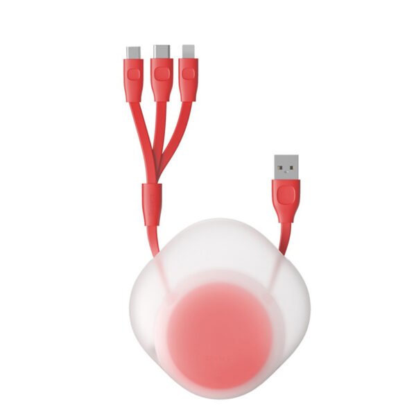 Cabo USB 3 em 1 Retrátil Silicone - Imagem 25