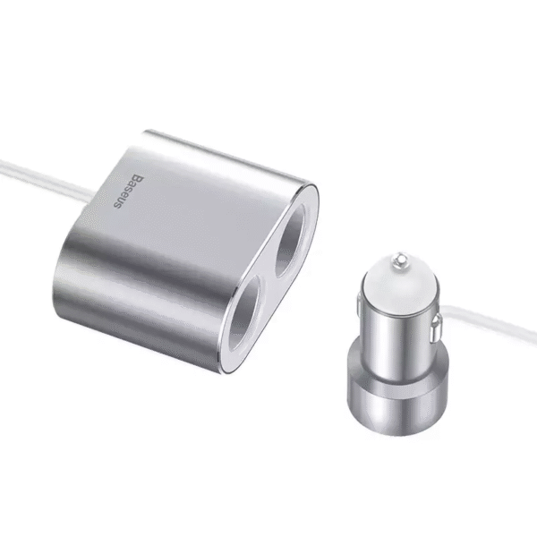 Carregador Veicular 4 em 1 Dual USB com Extensor Duplo 100W - Imagem 7