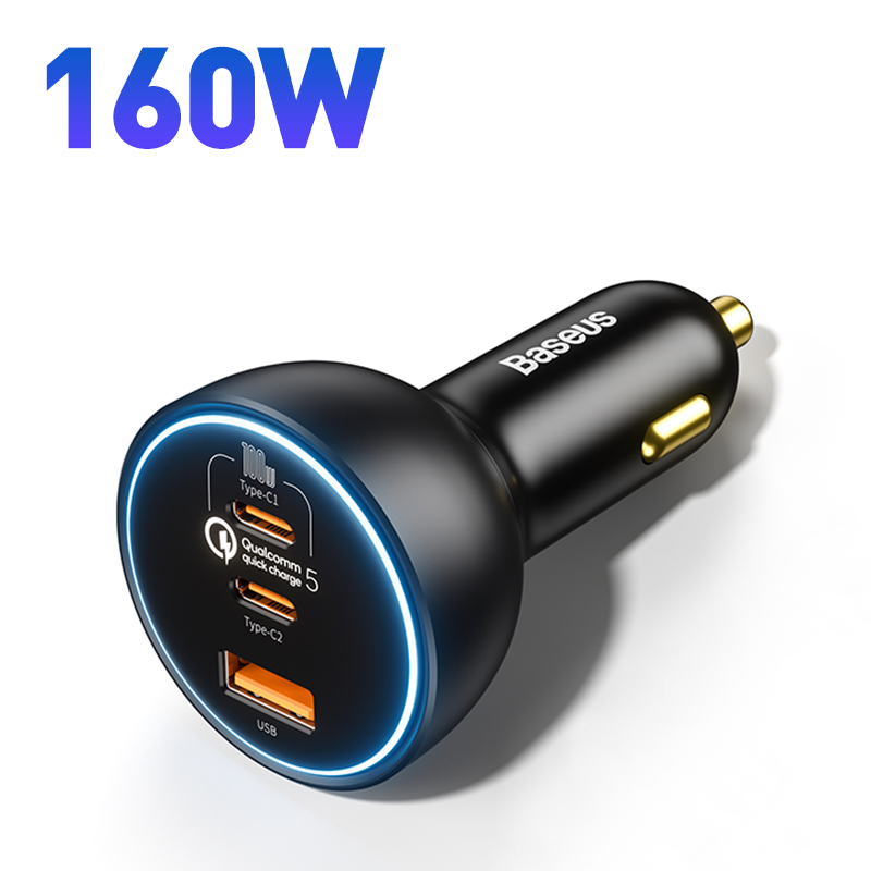 Carregador Veicular Baseus 160W - Carregador
