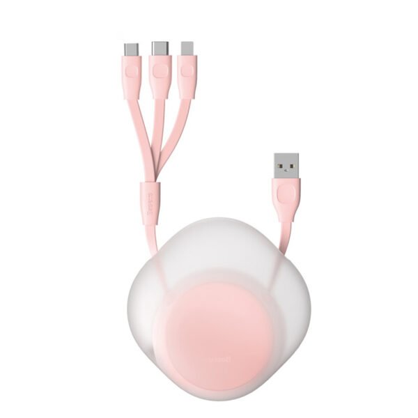 Cabo USB 3 em 1 Retrátil Silicone - Imagem 24