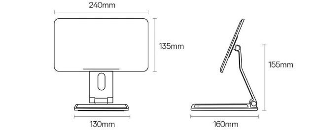Suporte Magnético Ajustável para iPad - Imagem 3