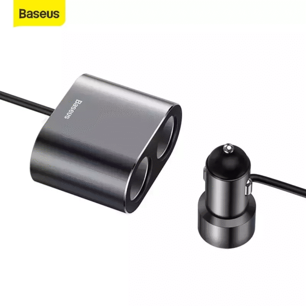 Carregador Veicular 4 em 1 Dual USB com Extensor Duplo 100W - Imagem 6