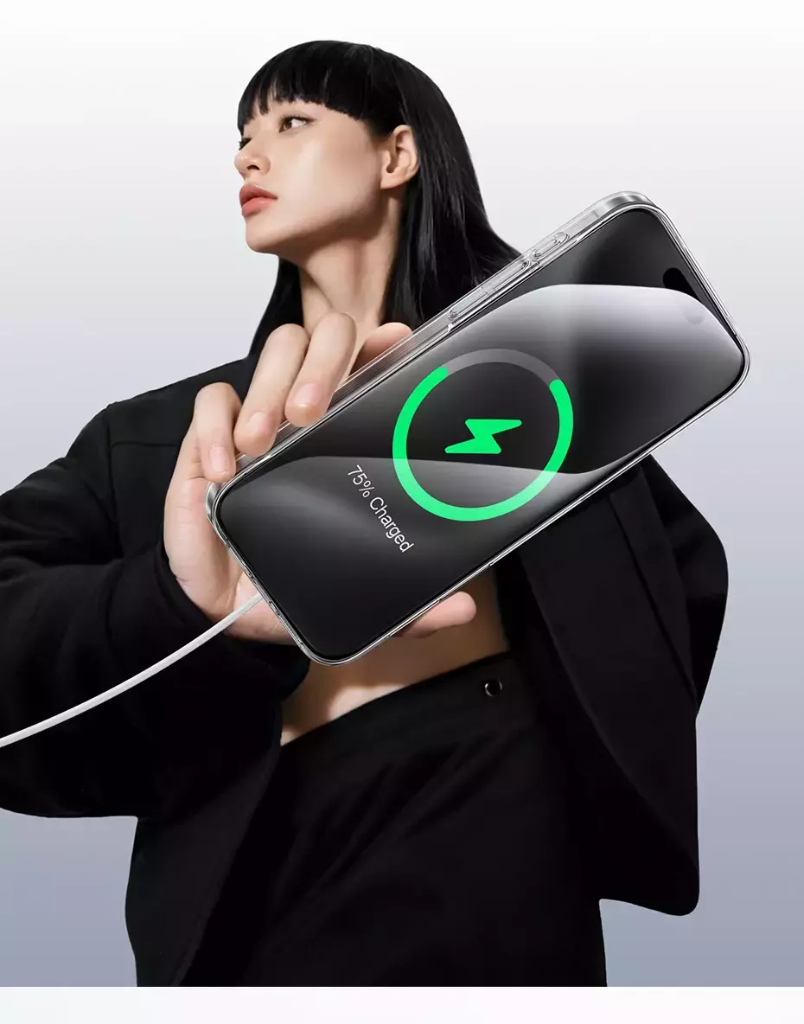 Capa Transparente Ultra Fina Magnética para iPhone 16 - Imagem 4