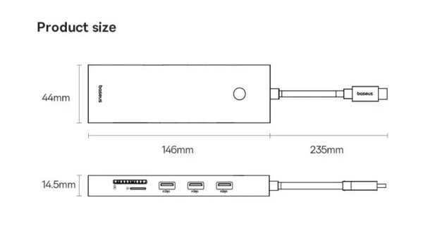 Hub USB-C 11 em 1 UltraJoy - Imagem 3