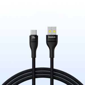Cabo USB C Baseus 100W Flash 2 para iPhone - Preto