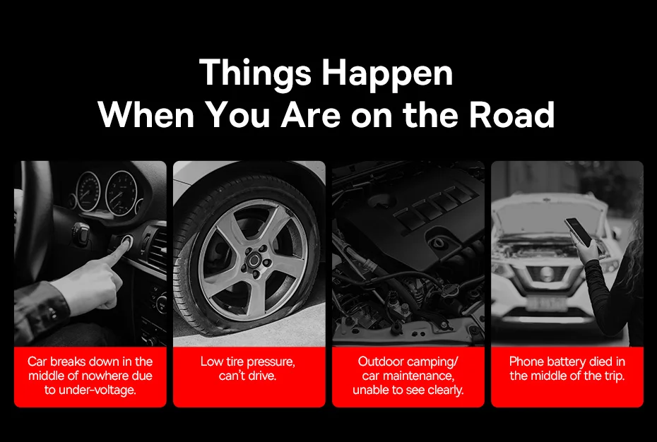 Compressor Portátil e Auxiliar de Partida 2 em 1 - Imagem 8