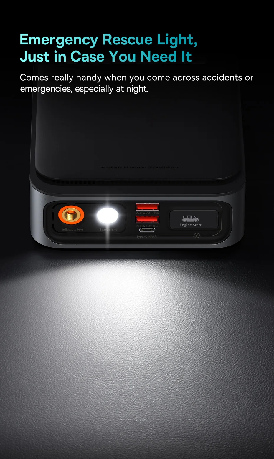 Compressor Portátil e Auxiliar de Partida 2 em 1 - Imagem 26