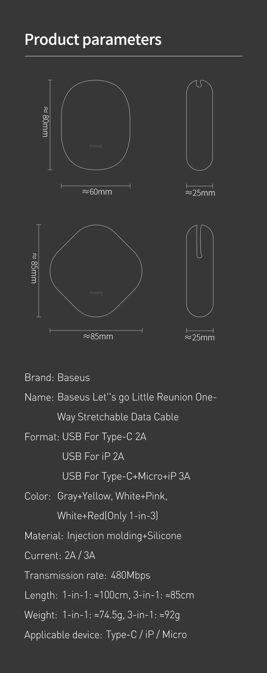 Cabo USB Retrátil Silicone - Imagem 20