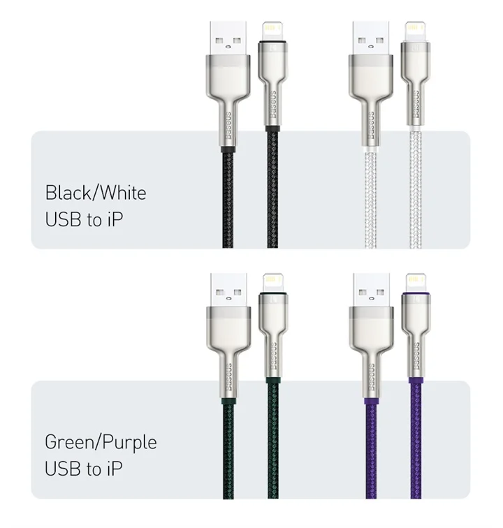 Cabo USB para Lightning Cafule Metal 2.4A - Imagem 21