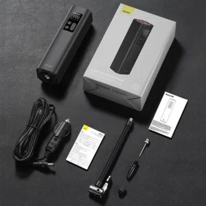 Compressor de Ar Portátil Baseus 12V - Preto