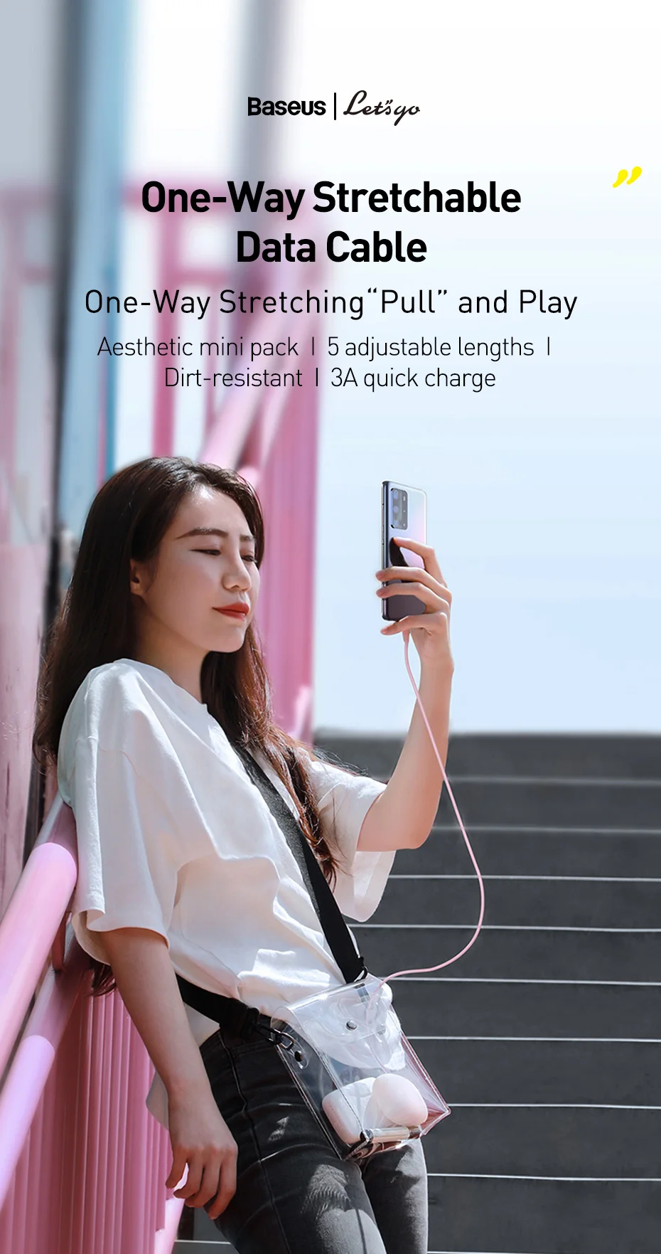 Cabo USB Retrátil Silicone - Imagem 7