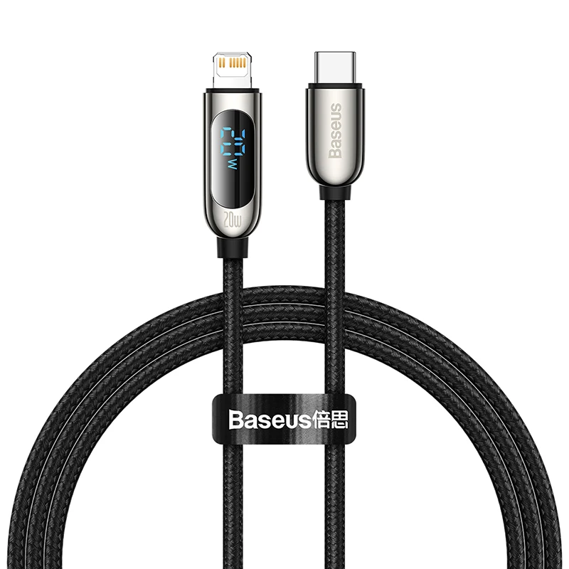 Cabo USB C PD Baseus 20W para iPhone com Display - Imagem 26