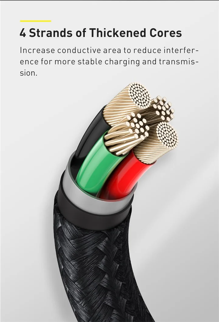 Cabo USB para Lightning Cafule Metal 2.4A - Imagem 13