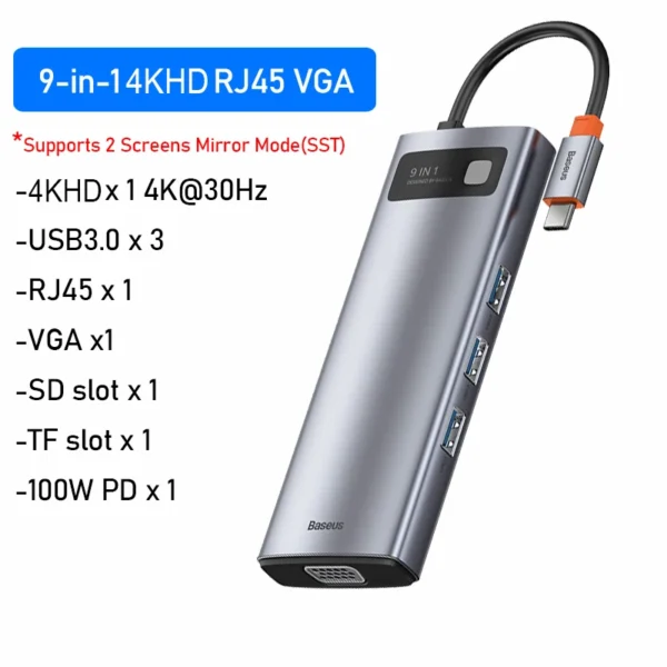 HUB 9 em 1 USB-C