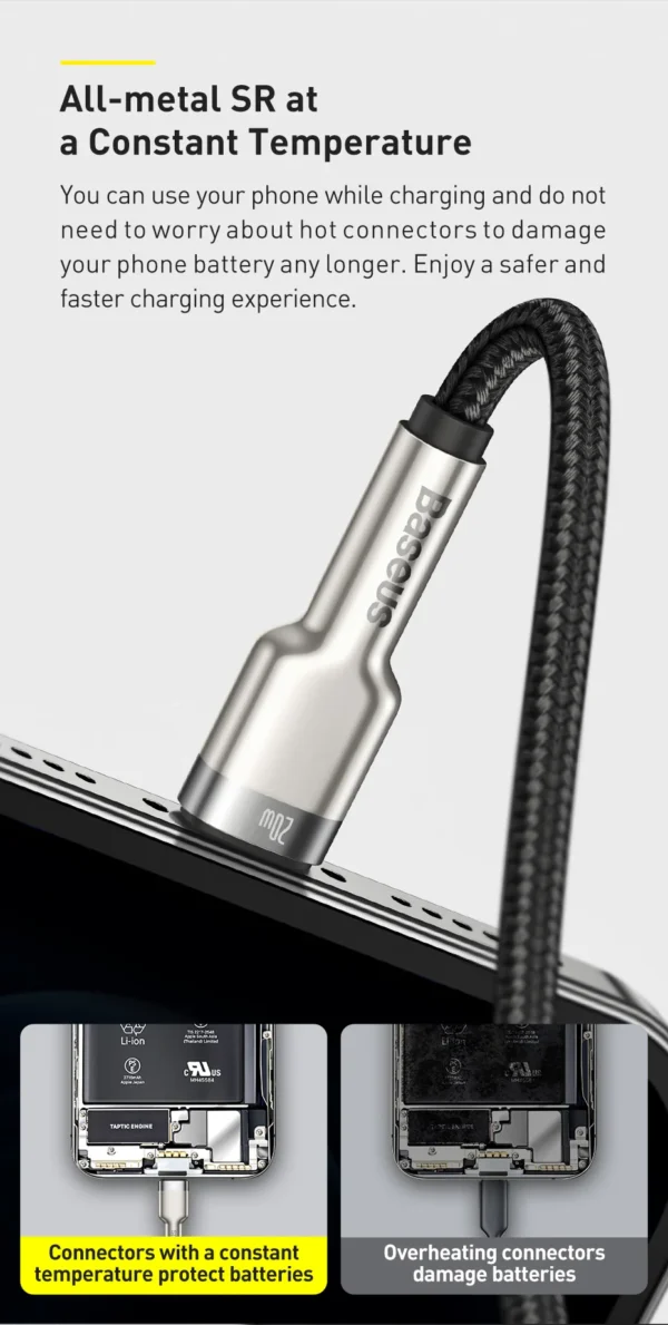 Cabo 20W Metal USB C para iPhone - Imagem 13