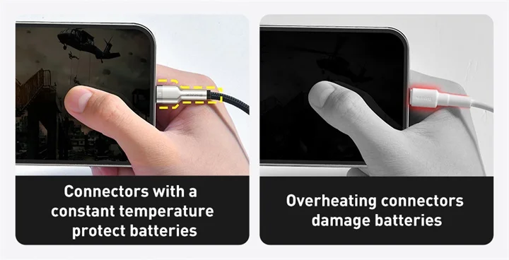 Cabo USB para Lightning Cafule Metal 2.4A - Imagem 11