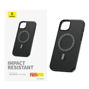 Capa Magnética de Couro PU Baseus para iPhone - Preto