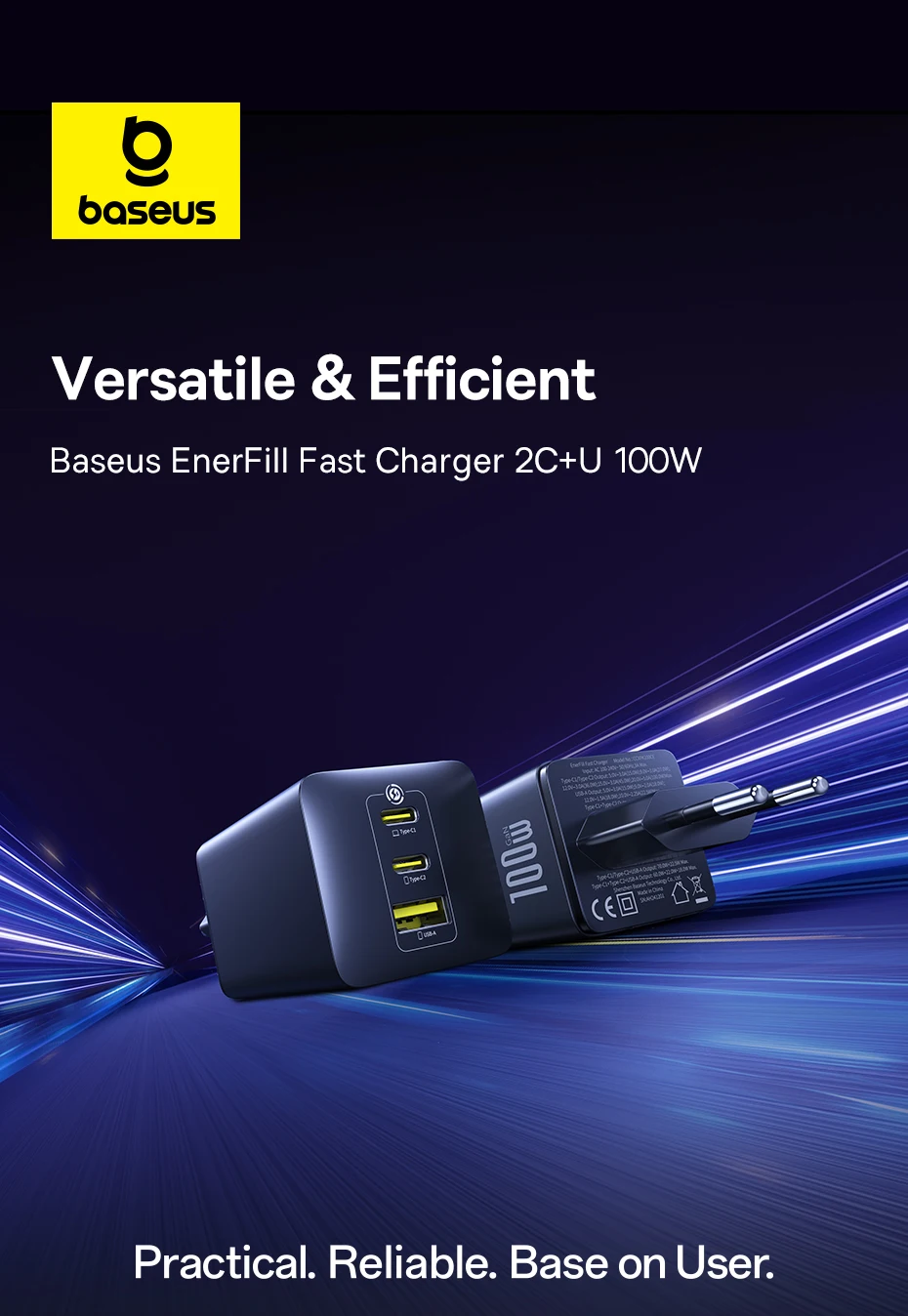 Carregador GaN 100W EnerFill 3 Portas - Imagem 7