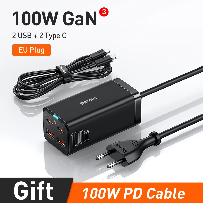 Carregador USB PD Baseus 100W GaN3 Pro - Imagem 30