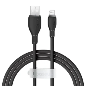 Cabo USB A para Lightning 2.4A Pudding - Preto